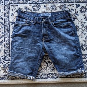 Men's Bullhead Skinny cutoff denim shorts